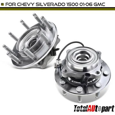2x Wheel Hub Bearing Assembly for Chevrolet Silverado 2500 GMC Sierra 1500 Front - Image 1 of 4