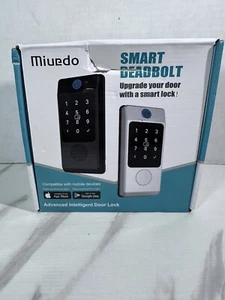 Fingerprint Door Deadbolt W 2 Fobs Keyless Entry Smart Lock Electronic Keypad - Picture 1 of 6