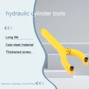 Chiave Cilindro Idraulica 2 Ganasce Escavatore Riparazione Cambio Guarnizione Olio Chiave Strumento - Foto 1 di 14