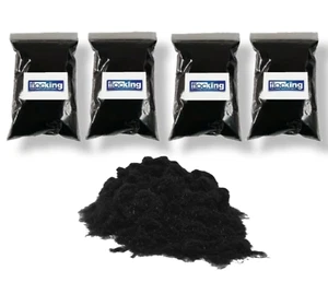 Fibres de flocage 1 mm - noir - poudre de flocage - couverture en vrac 4-5 m2 - Photo 1/2