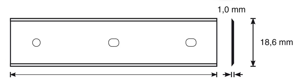 12 Stück Hobelmesser 320 x 17,2 x 1 für Scheppach, Qualität HSS, System BRÜCK - Bild 1 von 1
