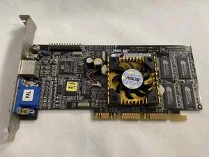 Asus V7100Pro Geforce2 MX 400 64MB AGP (gold colored cooler) - Afbeelding 1 van 10