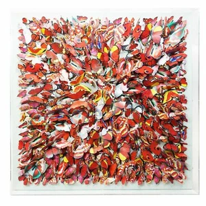 Red Butterflies Shadow Box - Picture 1 of 4