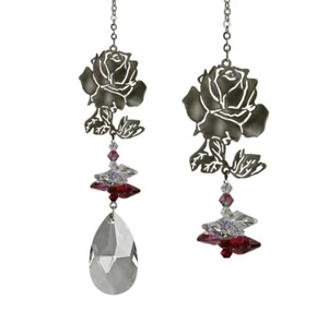 Woodstock Chimes- Crystal Fantasy Suncatcher Rose - Picture 1 of 2