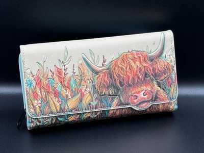 Highland Cow Embossed Purse 10cm - Image 1 of 4