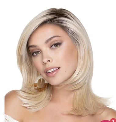 Peluca Bob Feathered de Tress Allure Heat-Friendly MonoTop + Encaje Nueva con Etiquetas Foto 1 de 4