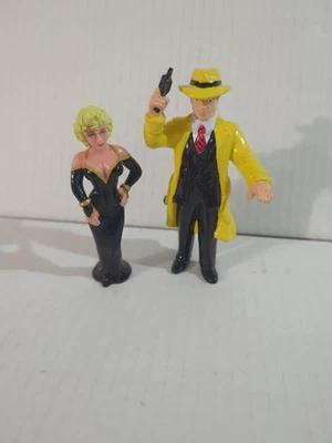 Figuras de colección 1990 Applause Disney Detective Dick Tracy & Breathless Mahoney 4" Foto 1 de 3