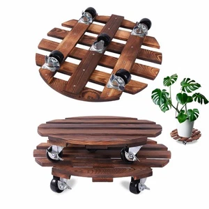 2 Pack Plant Caddy with 5 Wheels, 14" + 12" Rolling Plant Stand 220 LB Heavy ... - Picture 1 of 7