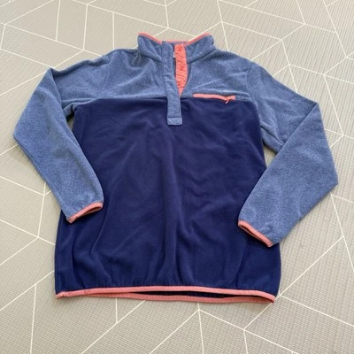 Pulôver feminino Columbia de lã encaixe 1/4 tamanho G azul - Imagem 1 de 4