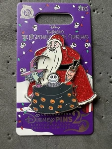 Prendedor de choque y barril de bloqueo Pesadilla antes de Navidad de los parques Disney 2025 LE 4000 NBC - Imagen 1 de 2