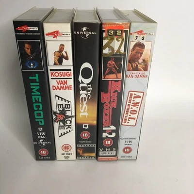 Lot of 5 Jean-Claude Van Damme VHS Movies. Excellent Condition. - Image 1 of 4