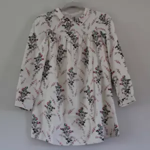 NWT Bonpoint Girls Jena Dress Long Sleeve Wool Cotton Floral Print Baby Doll 12 - Picture 1 of 7