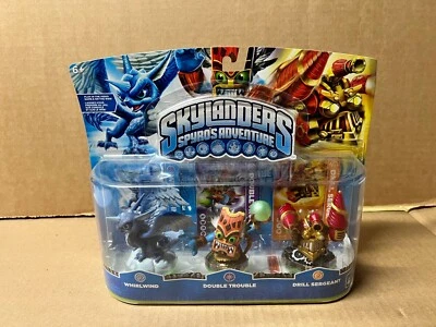 Skylanders 3 Pack Whirlwind Double Trouble Drill Sergeant Xbox 360 PS3 Wii 3DS - Image 1 of 4