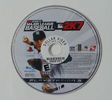 Major League Baseball 2K7 (Sony PlayStation 3, 2007) disk only