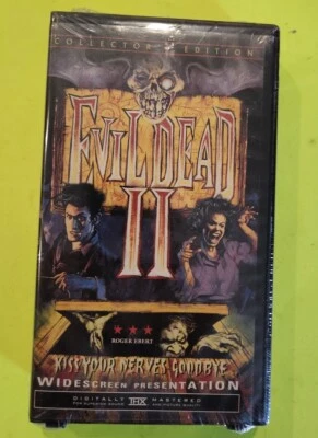 Evil Dead II 2 VHS 2000 Collectors Edition Black Plastic Case BRAND NEW SEALED  - Image 1 of 4
