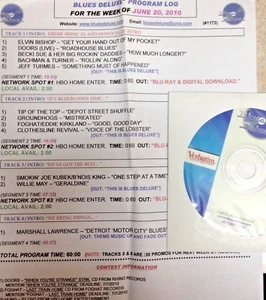 RADIO SHOW:BLUES DELUXE 6/20/10 DOORS (LIVE),FOGHAT, BACHMAN/TURNER,ELVIN BISHOP - Imagen 1 de 1