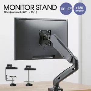 Monitor Stand Arm Desk Mount Single 13-27''LED TV Screen Holder Bracket - Picture 1 of 11