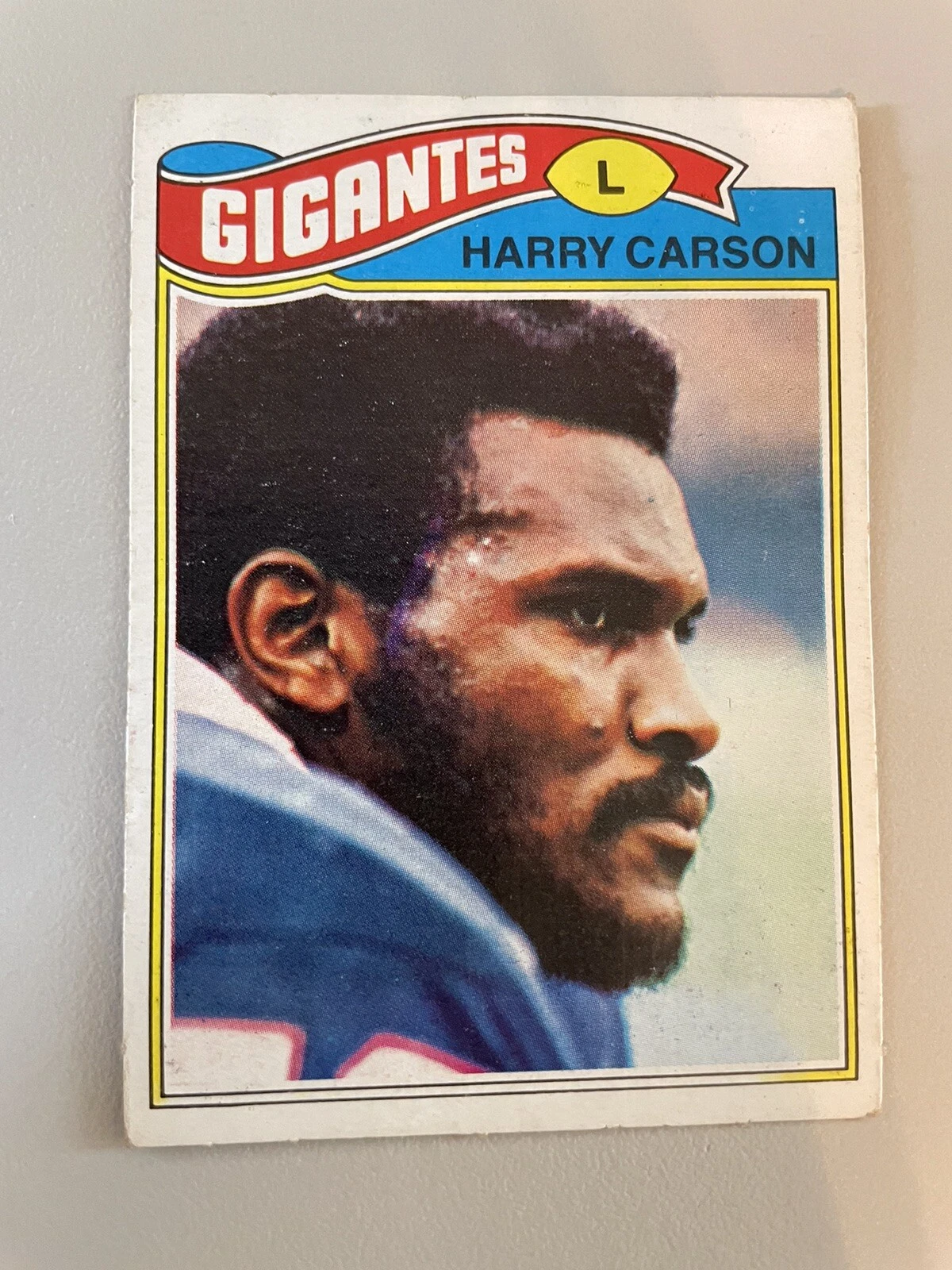 1977 Topps MEXICAN #146 Harry Carson HALL OF FAME rookie card (RC) N.Y. Giants