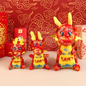 2024 Zodiac Dragon Plush Toy Year Of The Dragon Mascot Doll Pendant Home Decor