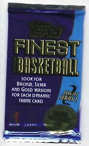 1996-97 Topps Finest Series 2 Basketball Card Sealed Pack