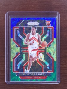 2021-22' Panini Prizm Scottie Barnes #320 [Blue,Yellow,Green] Scope Prizm RC