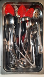 Kitchen tools. Assorted used commercial NSF utensils. Great selection. - Picture 1 of 8