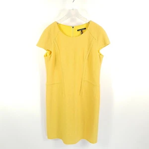 Luisa Cerano Kleid Damen Gr. DE 42 XL Gelb Wolle Ärmellos Etuikleid - Bild 1 von 7