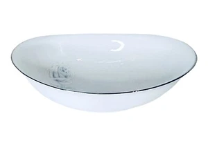 Noritake VIRTUE 2934 White Blue Rose Flowers Porcelain 10” Vegetable Bowl NEW - Picture 1 of 9