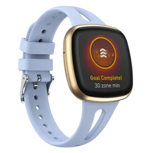 Replacement For Fitbit Versa 3/4 Sense Slim Silicone Sport Watch Band Soft Strap - Picture 1 of 22