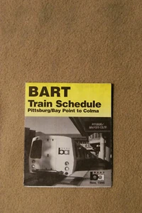 BART Pocket Train Schedule, Fremont-Daly City, Nov, 1999 - Picture 1 of 1