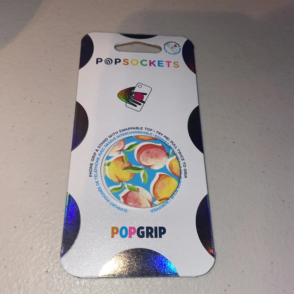 PopSockets PopGrip Cell Phone Grip & Stand - Just Peachy (Gloss) NEW - Image 1 of 2