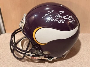 Vikings Fran Tarkenton "HOF 86" Signed Full Size Proline Helmet With Inscript. - Picture 1 of 7