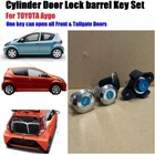 For TOYOTA Aygo Cylinder Door Lock barrel Key Set 05-14 UK.