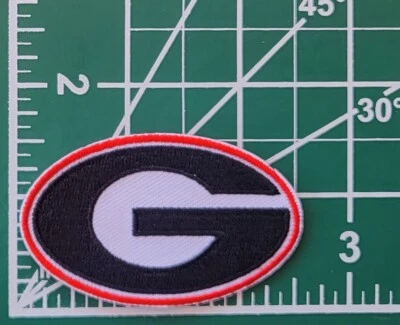 Georgia Bulldogs 2.5" G Iron On Embroidered Patch ~FREE Tracking!!
