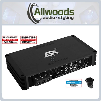 Amplificador Digital ESX QM500.4 4CH Clase D 500w RMS Foto 1 de 4