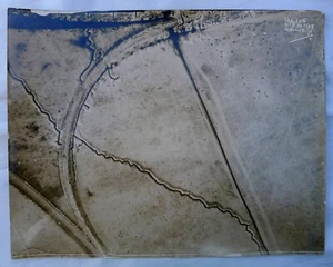 WW1 AUSTRALIAN AERIAL RECONNAISSANCE PHOTOGRAPH FRANCE & FLANDERS 1917 - 1918 - Picture 1 of 14