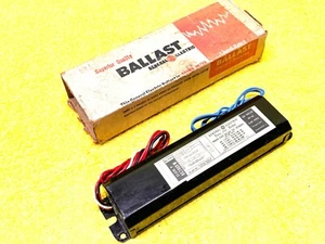GENERAL ELECTRIC 8G3869W FLUORESCENT 1-LAMP T8 T12 TRIGGER START BALLAST 120V - Picture 1 of 7