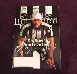 ED HOCHULI Autograph SPORTS ILLUSTRATED Magazine REFEREE Auto - Picture 1 of 3