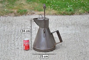 Vintage old DE BUYER steel metal jug pitcher antique heat jug - FREE DELIVERY - Picture 1 of 10