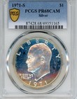 New Listing1971-S Eisenhower $1 Proof Cam graded Pcgs Proof 68Cam