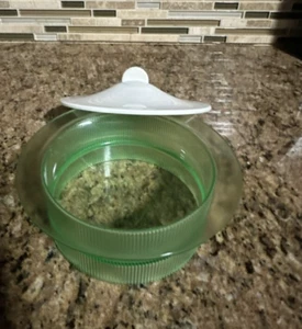 Tupperware Mikrowelle Acryl Preludio Dipschüssel grün mit weißem Deckel Neu - Bild 1 von 11