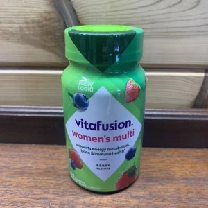 Vitafusion Gummies Women's Multi Vitamin Berry Energy Metabolism 44ct Exp 7/26 - Picture 1 of 4