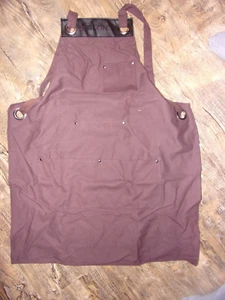 Ticonn Waxed Canvas Work/Tool Apron in Brown Standard version new - Picture 1 of 5