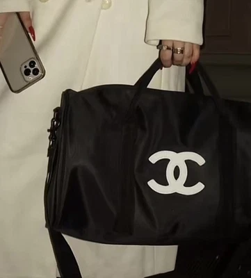 BRAND NEW CHANEL BEAUTE GWP/VIP Black and White Duffel Bag - Image 1 of 4