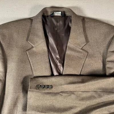 Jos. A. Blazer Banco Talla 50L Ojo de Pájaro Bambú Lana Marrón Academia Formal Foto 1 de 4