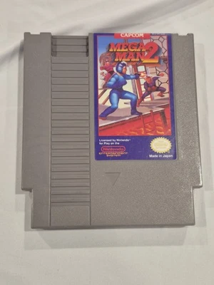 Mega Man 2 / Nintendo NES / только карта, подлинный / протестирован Бесплатная доставка чистый!! - Изображение 1 из 2