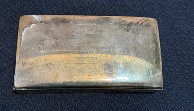 Vintage Presentation EPCA Poole Silver Co 1899 Wood Lined  Box Hinged Lid - Image 1 of 4