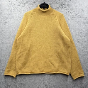 Maglione girocollo vintage Y2K J.Crew remi XLT giallo lana raglan pullover - Foto 1 di 7