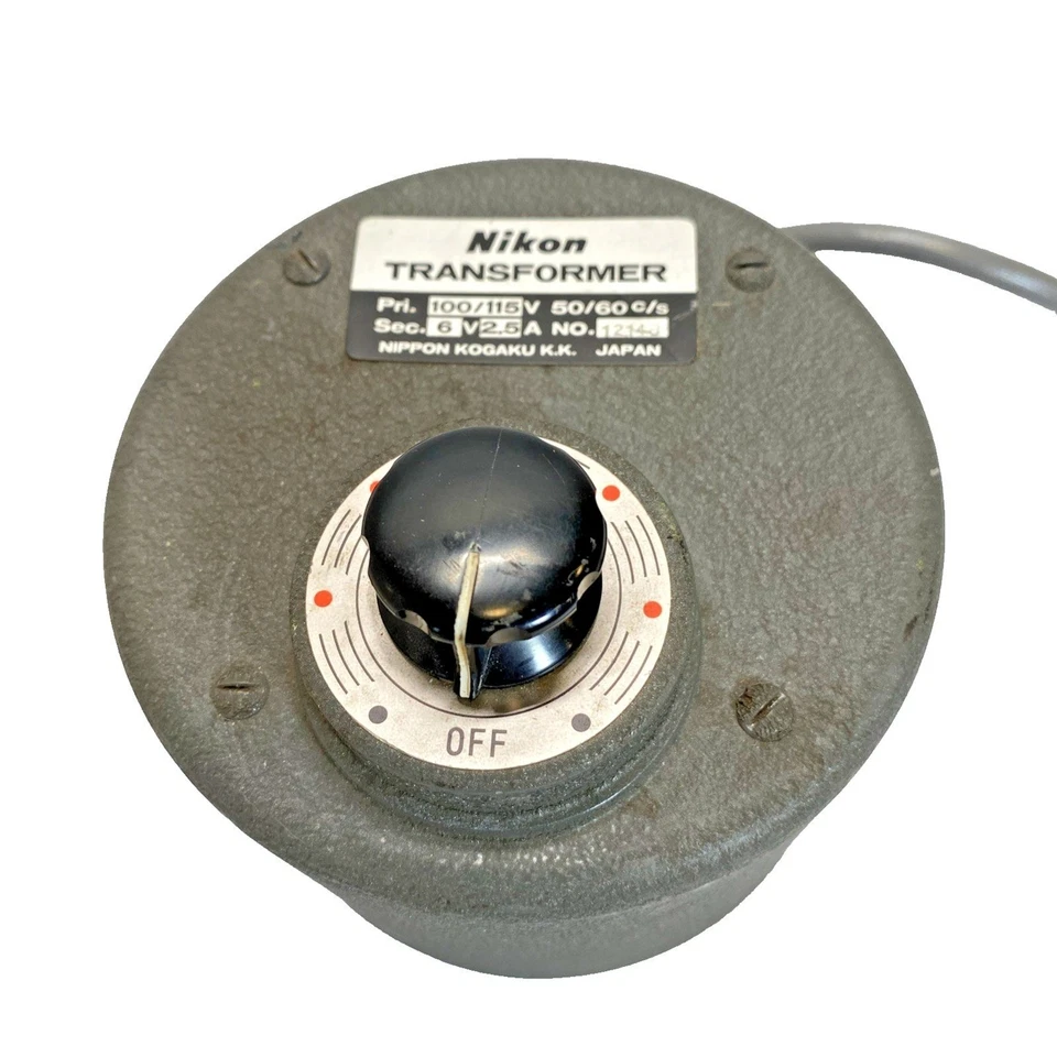 Transformador Nikon Vintage 100/115 V Nº Enciende foto o microscopio 12148 Foto 1 de 4
