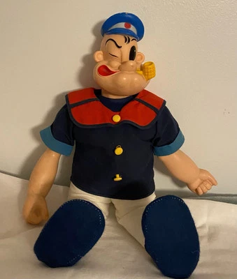 Kingfeatures Popeye The Sailor Man 复古 罕见 Inc Uneeda 娃娃 Co 复古 — 第 1/4 张图片